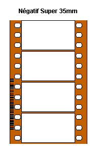 Négatif 35mm standard